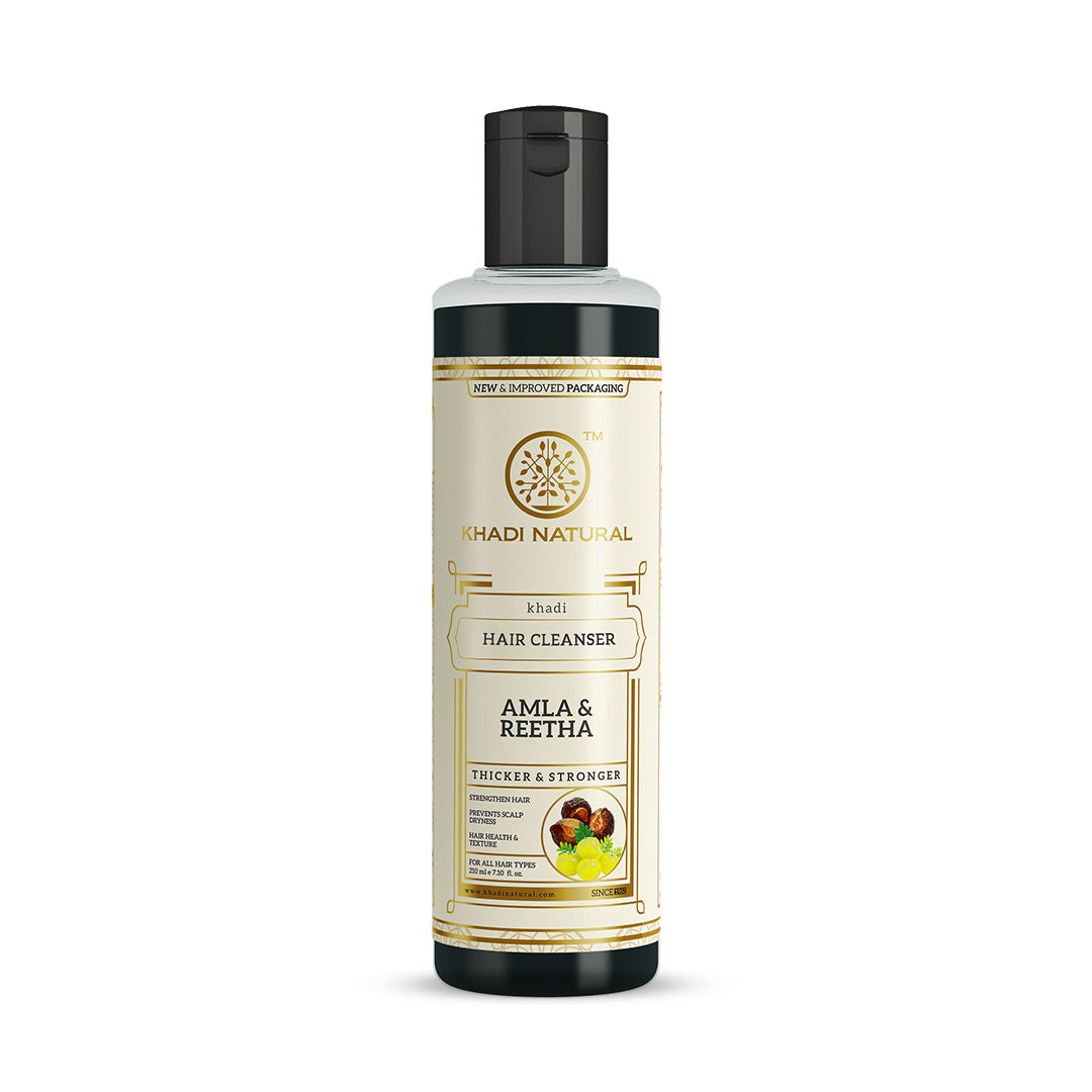 Khadi Natural Herbal Amla & Reetha Hair Cleanser - 210ml view 2