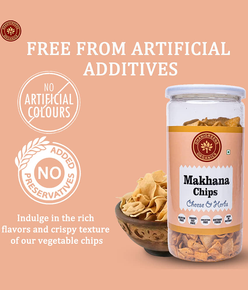 DHANIGREENS ORGANICS Makhana Vegetable Chips 150 g view 2
