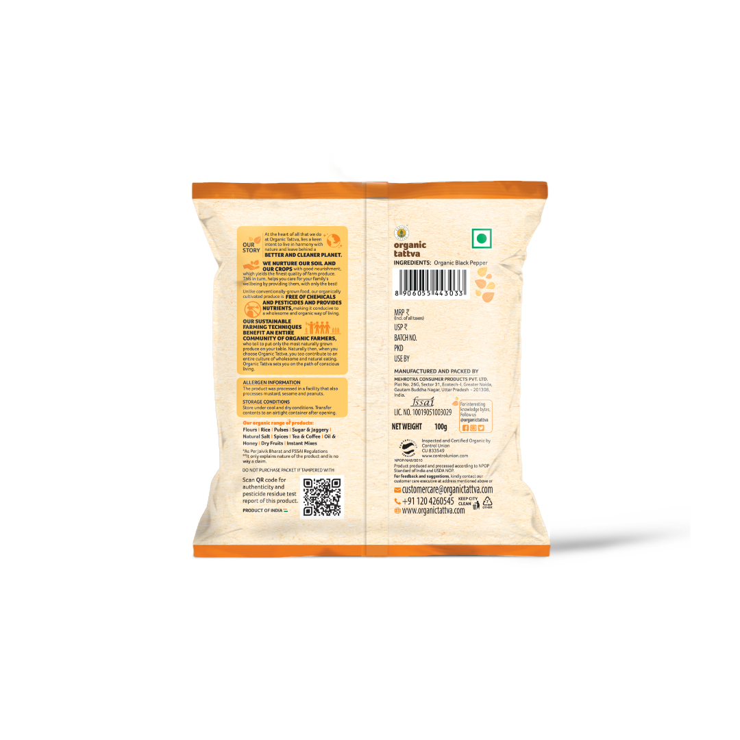 Organic Black Pepper Powder 100g view 2