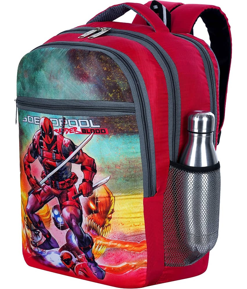 AXEN BAGS 30 Ltrs Polyester Backpack *For Men ( Red ) view 2