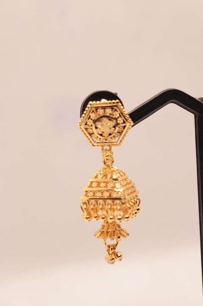 Traditional Indian Jhumka Earrings view 2