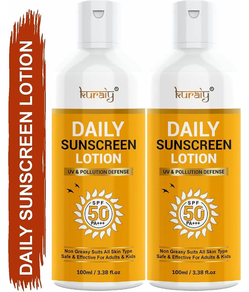 KURAIY SPF 50 PA+++ Sunscreen UV Lotion sunblock 75ML PACK OF 2 view 2