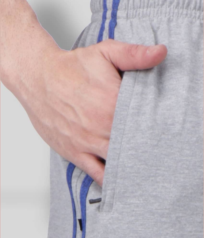 Neo Garments - Light Grey Cotton Men's Trackpants ( Pack of 1 ) view 2
