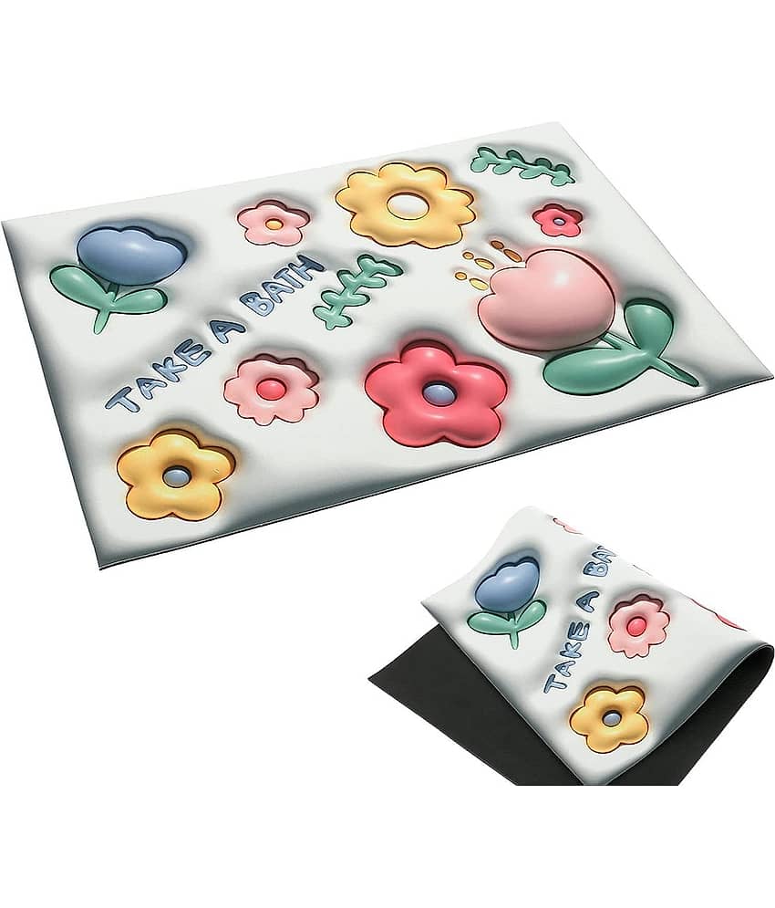 RAMDEV ENTERPRISE Rubber Bath Mat 40x60 cm ( Pack of 1 ) - Multicolor view 2