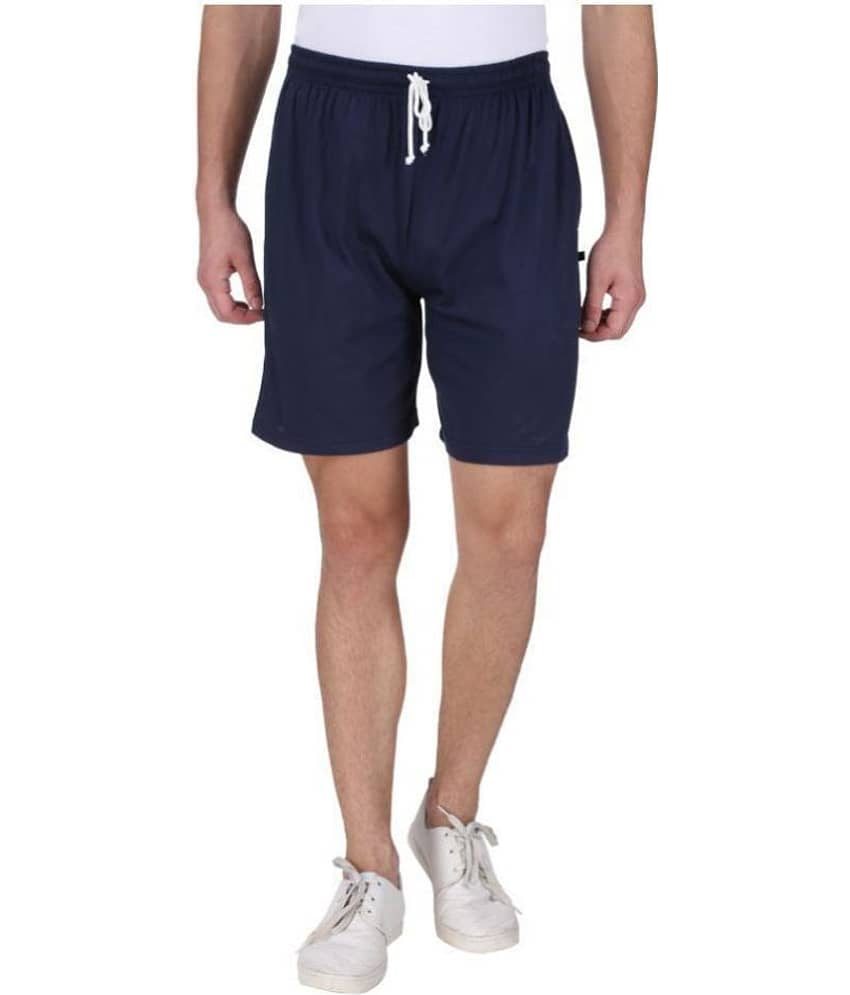 Neo Garments - Navy Cotton Men's Shorts ( Pack of 1 ) view 2