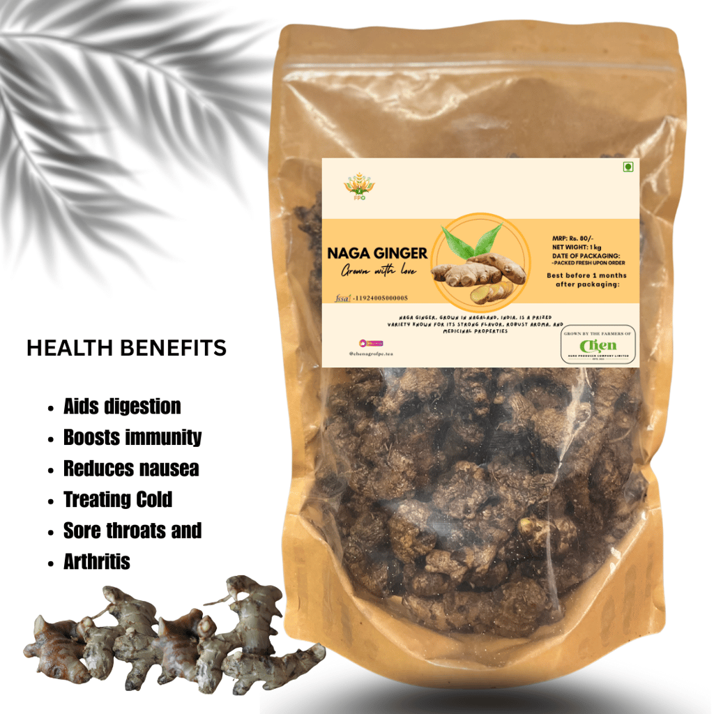 Naga Ginger - Premium Quality, Grown in Nagaland - 1 Kg (pack of 3) view 2