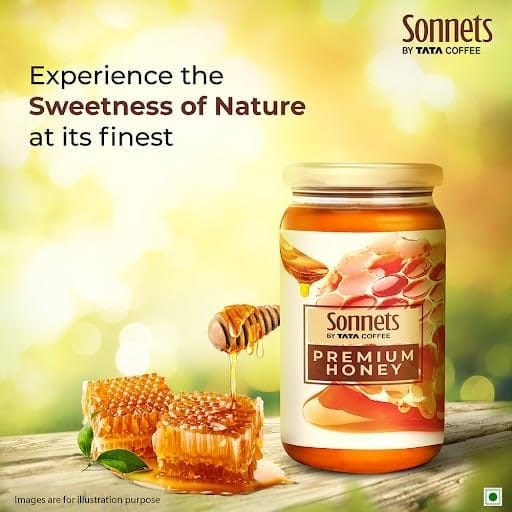 Sonnets by Tata Coffee, Premium Honey, 250g, Natural & Pure, Sustainably Harvested Honey from Tata Plantations view 2