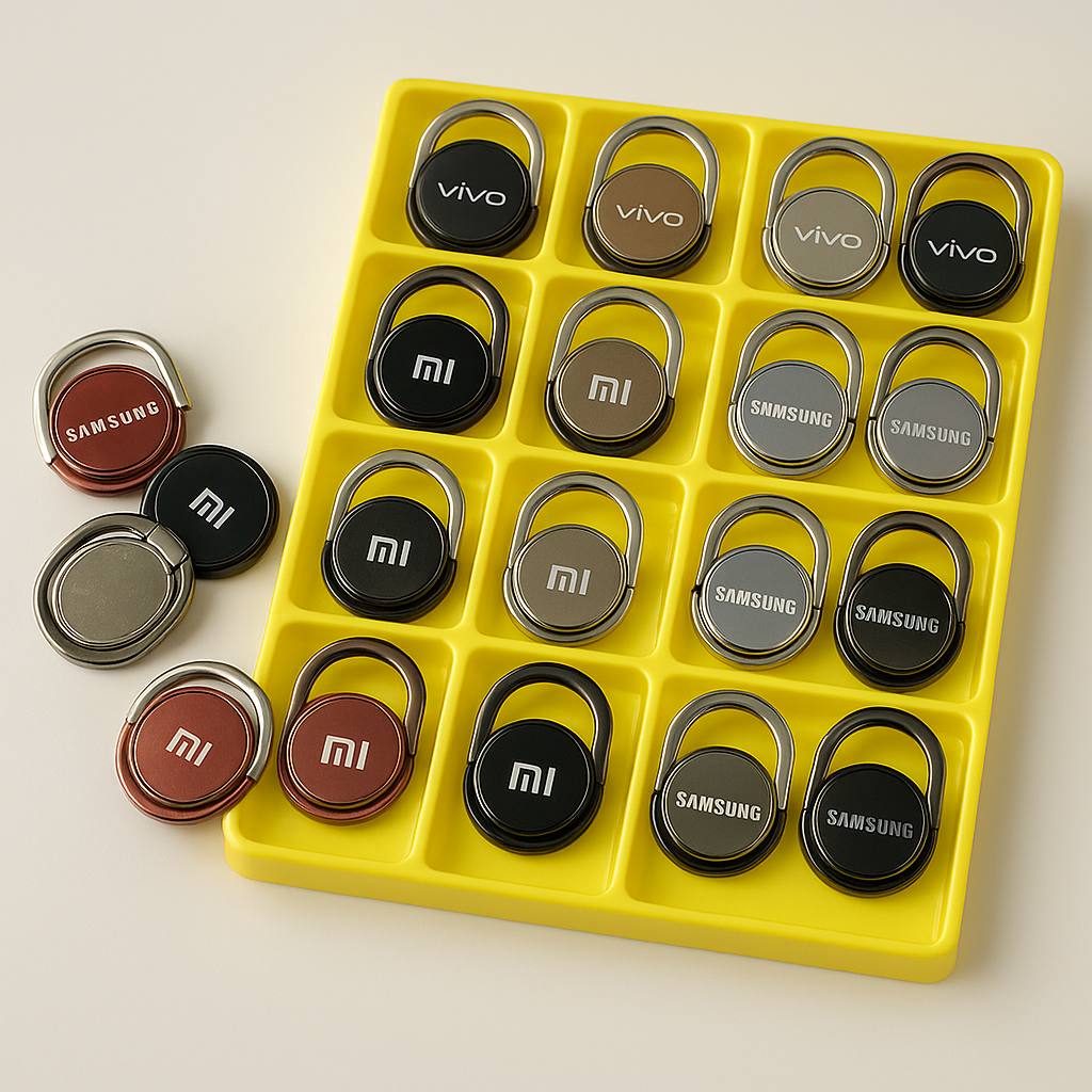 MIX BRAND MOBILE RING TRAY (Multicolour) (4 Pcs) view 2