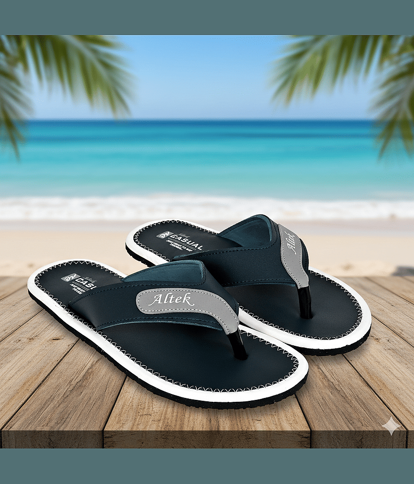 Altek Tan Men's Thong Flip Flop view 2