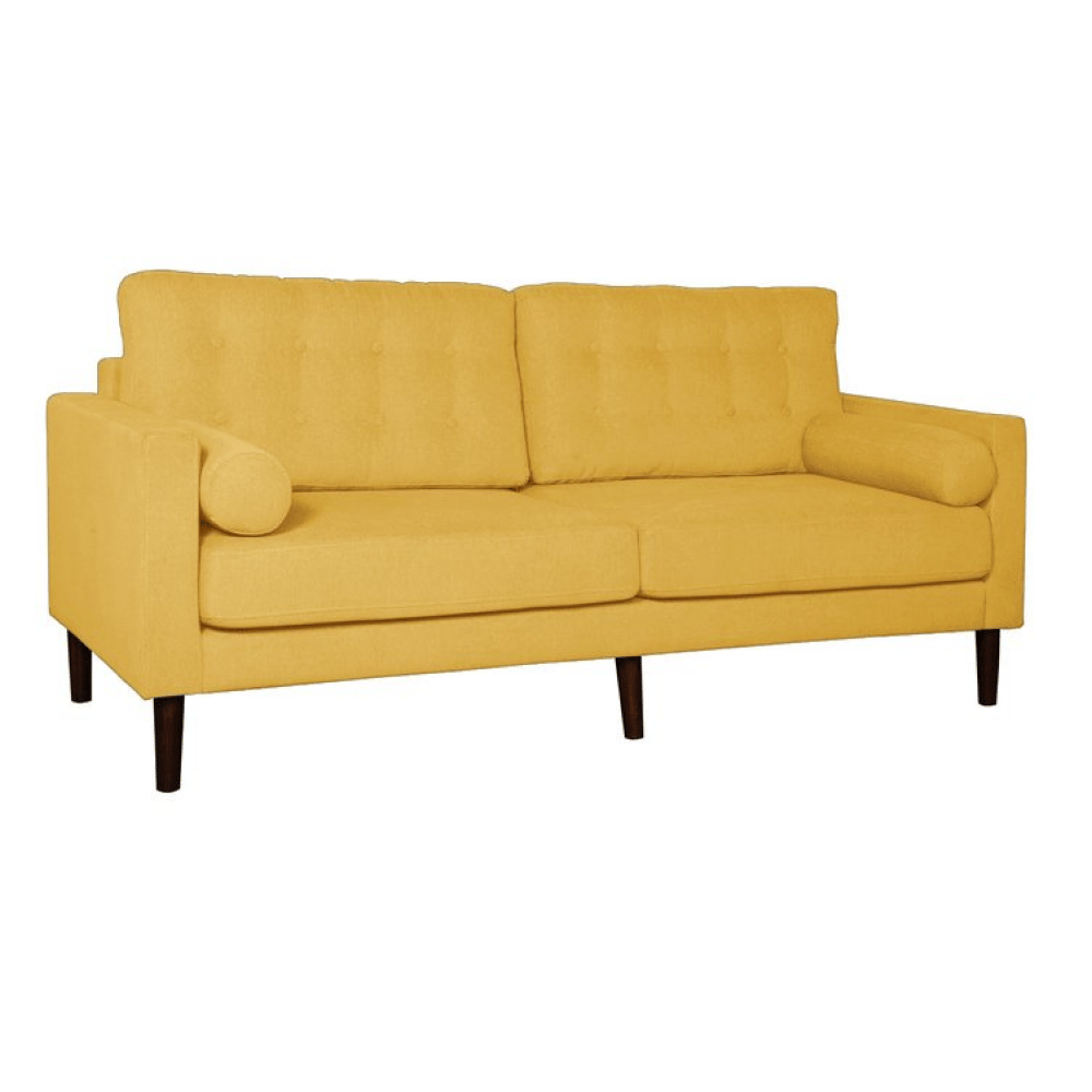 ARENA HUNNY Three Seater Sofa Polyester (Mustard) view 2
