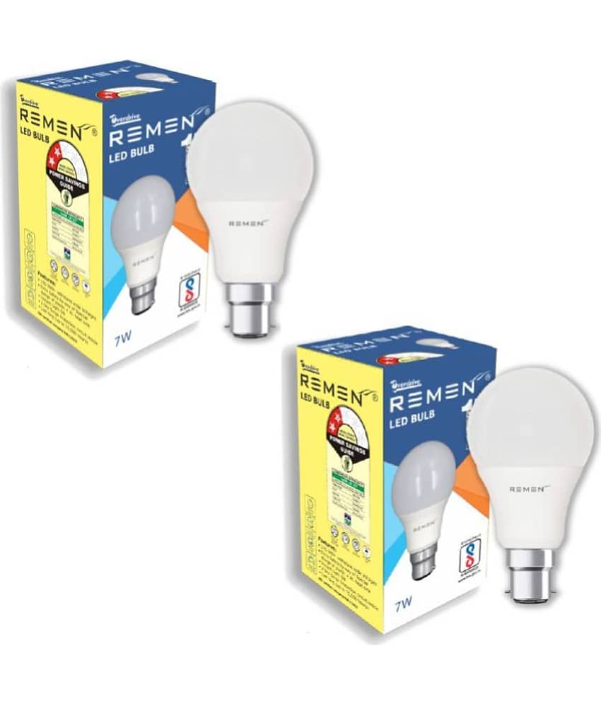 Remen Led Lites - 7W Cool Day Light LED Bulb ( Pack of 2 ) view 2