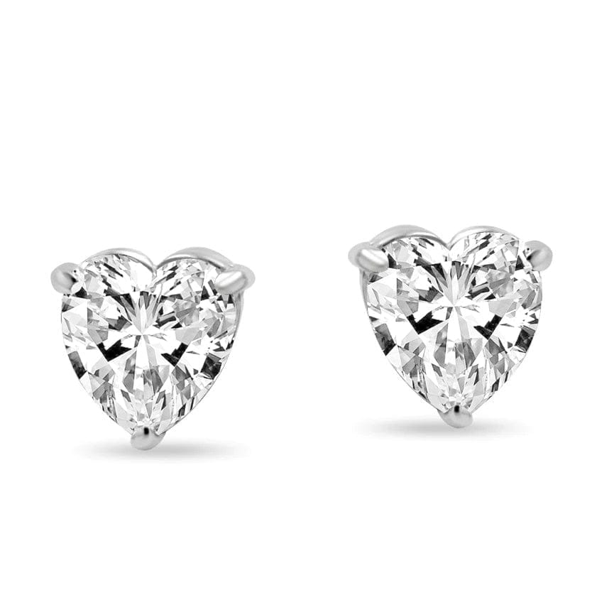 Zarkan Baby Heart 925 Silver Studs view 2