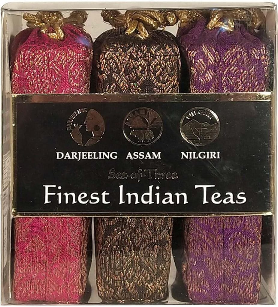 Golden Tips Loose Pure Nilgiri Assam Darjeeling Leaves Black Tea Combo of 3 Brocade Bag (100 Gram each, 50 x 3 cups) view 2