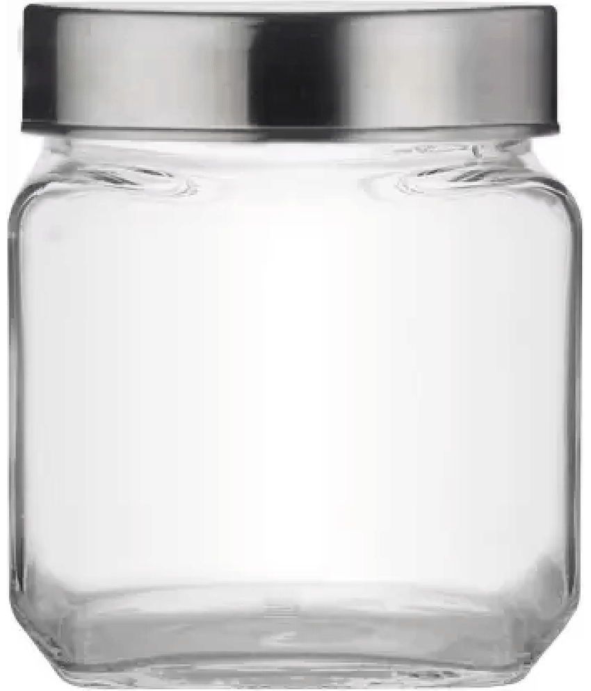 CROCO JAR - Silver Glass Food Container ( Pack of 8 ) view 2