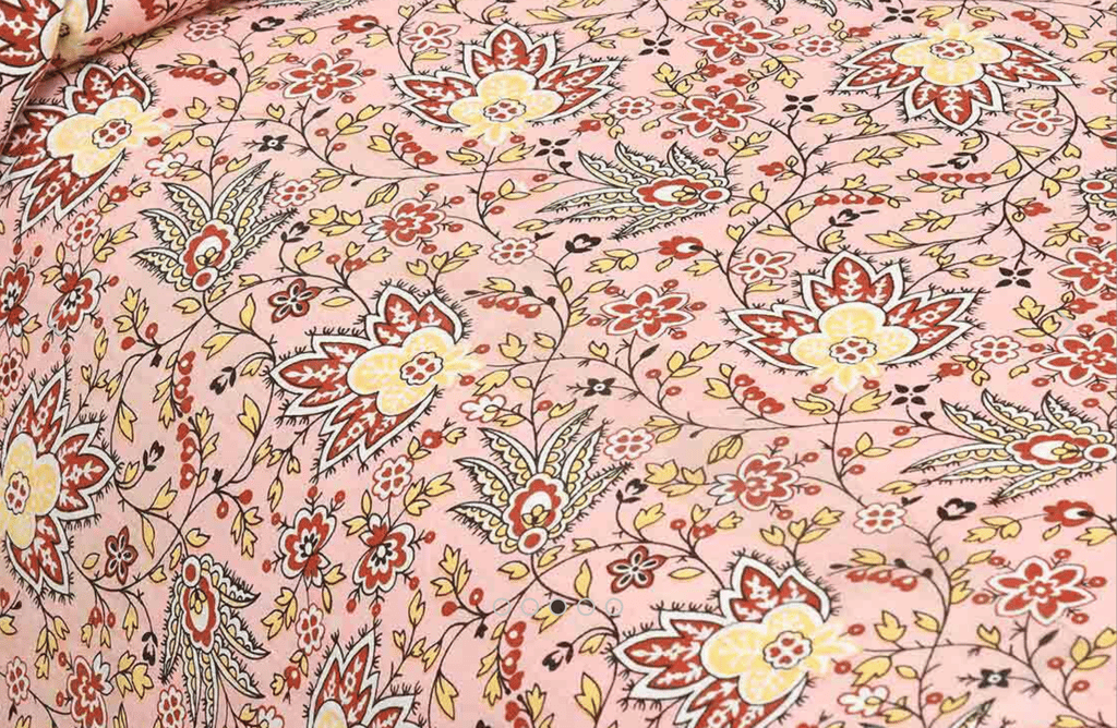 Sanganeri Print Cotton Bedsheet, 93X108, view 2