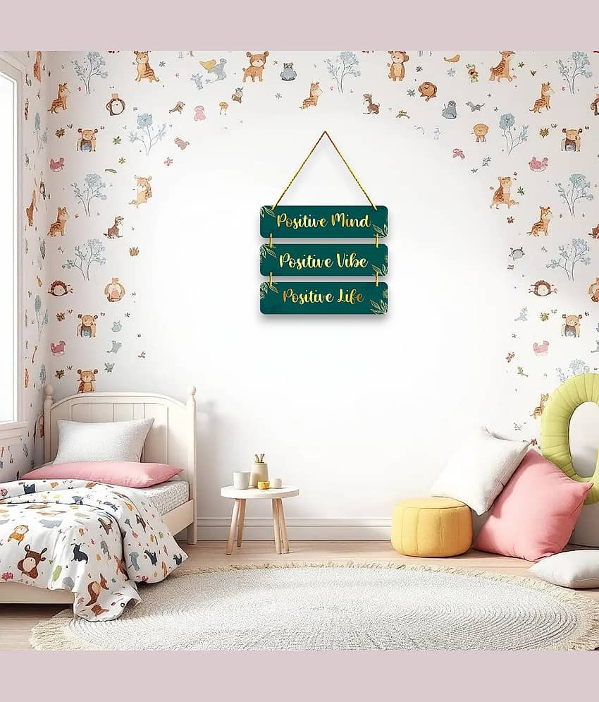 Motivational Wall Hanging for Home Decoration Wall Stickers Positive Vibe Door Hanging Living Room Decor Diwali Decoration Gift Festival Decorative Items Wall Art view 2