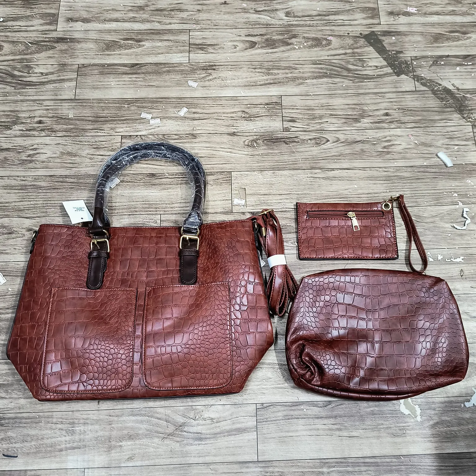 Imported hand bag Snake embossed