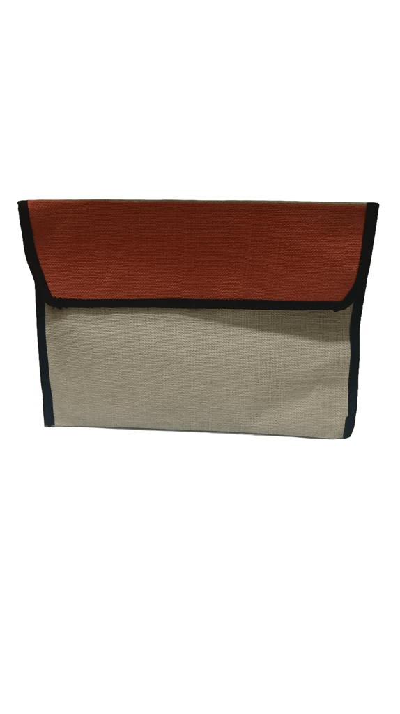 Jute File Folder with Button Closure view 2
