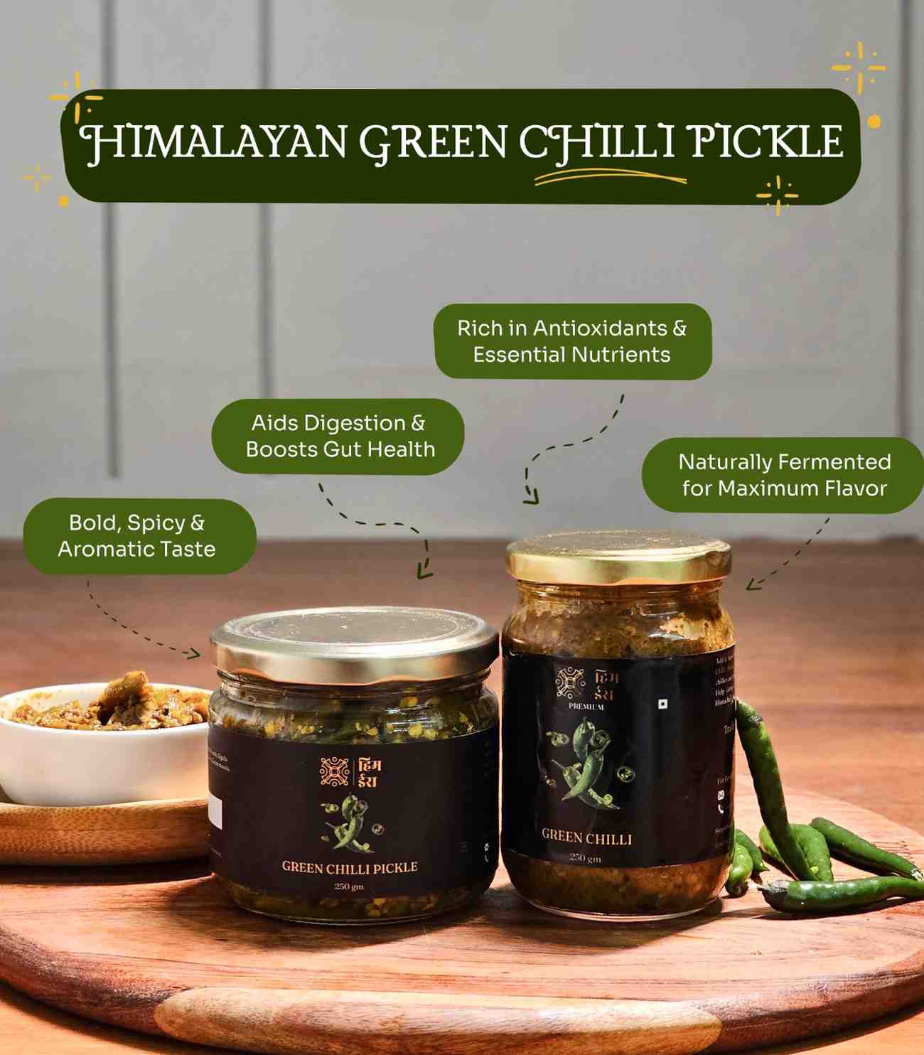 Green Chilli Pickle - Pahari Mirch Ka Achar view 2