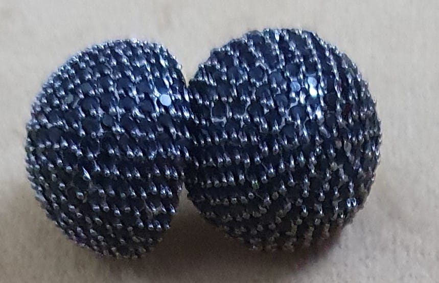 American Diamond Beautiful Party Wear Studs Earrings view 2