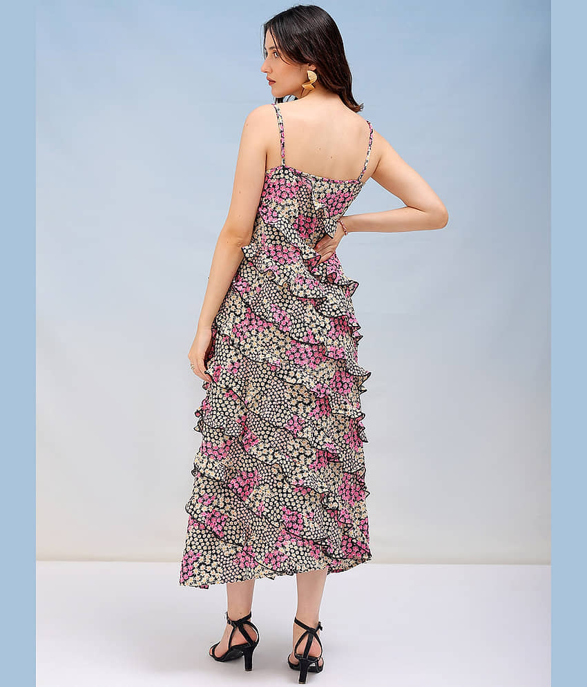 Freehand Women Polyester Printed Maxi ( Black ) view 2