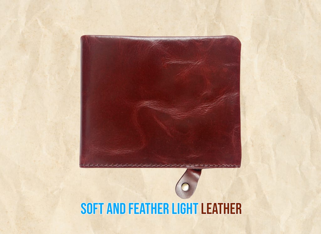 Vital King Men Trendy Red Genuine Leather RFID Wallet (6 Card Slots)