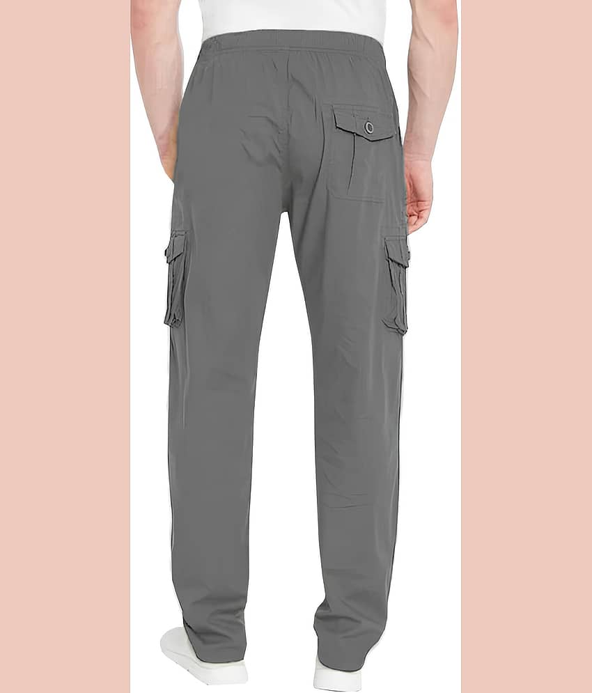 Reoutlook Regular Flat Men's Cargos - Grey ( Pack of 1 ) view 2