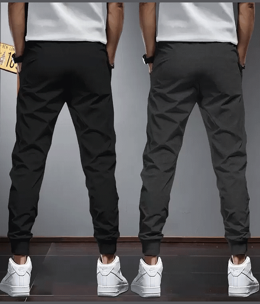 Reya Multicolor Cotton Blend Men's Trackpants ( Pack of 2 ) view 2