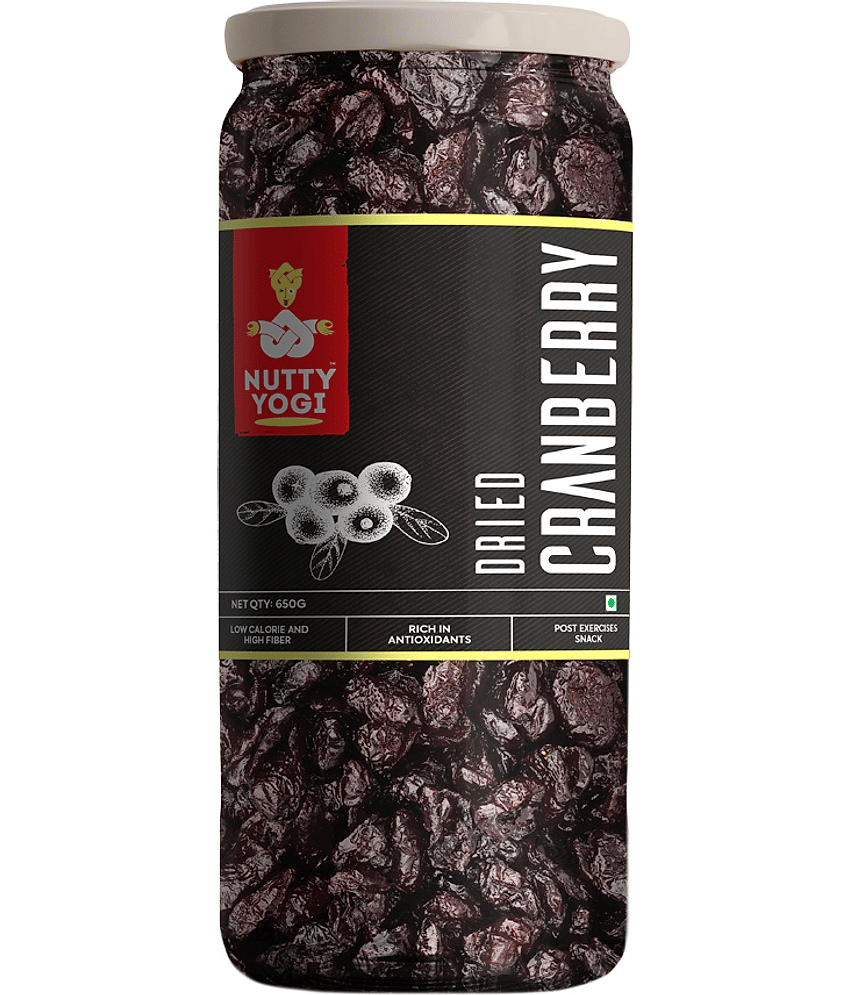 Nutty Yogi Cranberry 650g | Cranberry, Healthy Snack for kids and adults | High Nutrient and Antioxidant