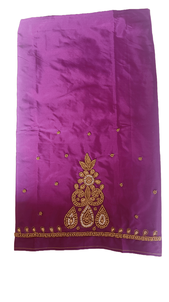 Blouse with intricate zari and bead embroidery work view 2