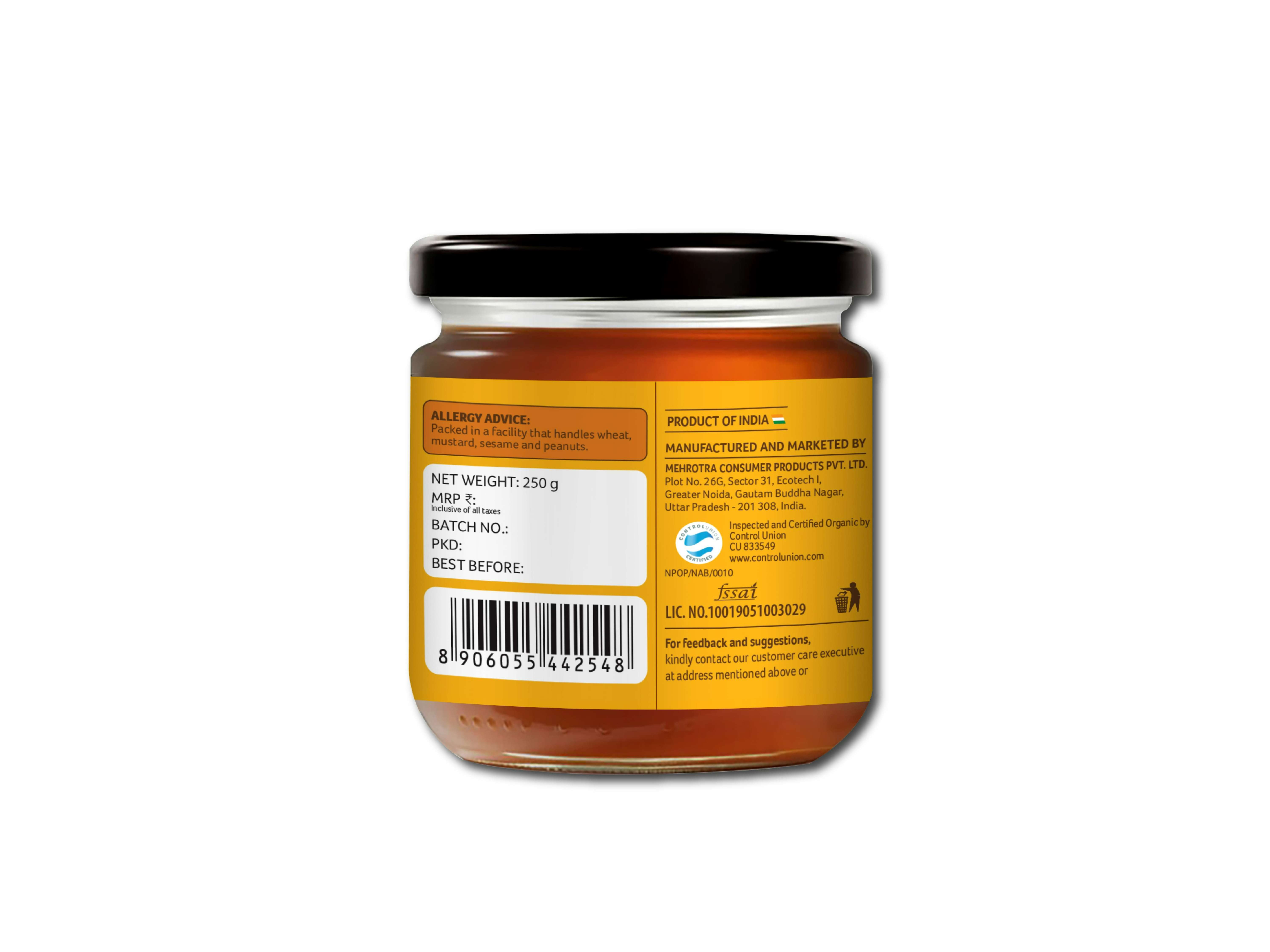 Organic Wild Forest Honey 250g view 2