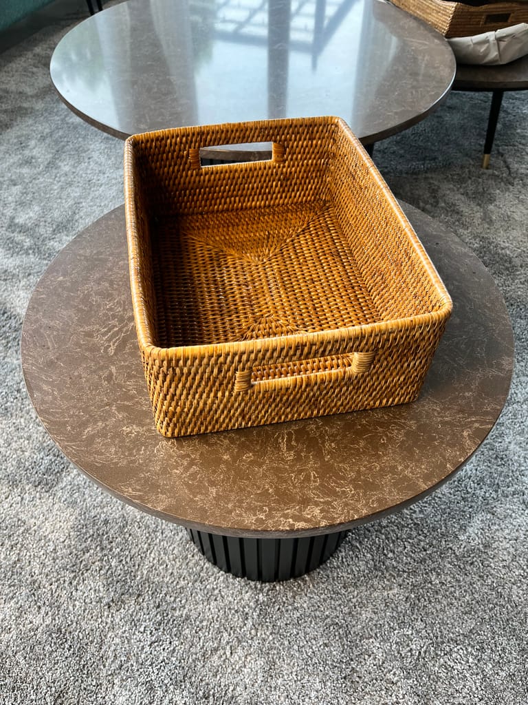 RATTAN OPEN TOTE view 2