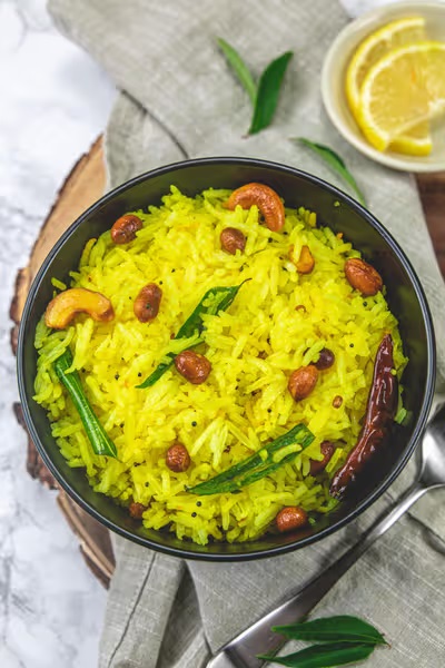 Lemon Rice and Egg Fry