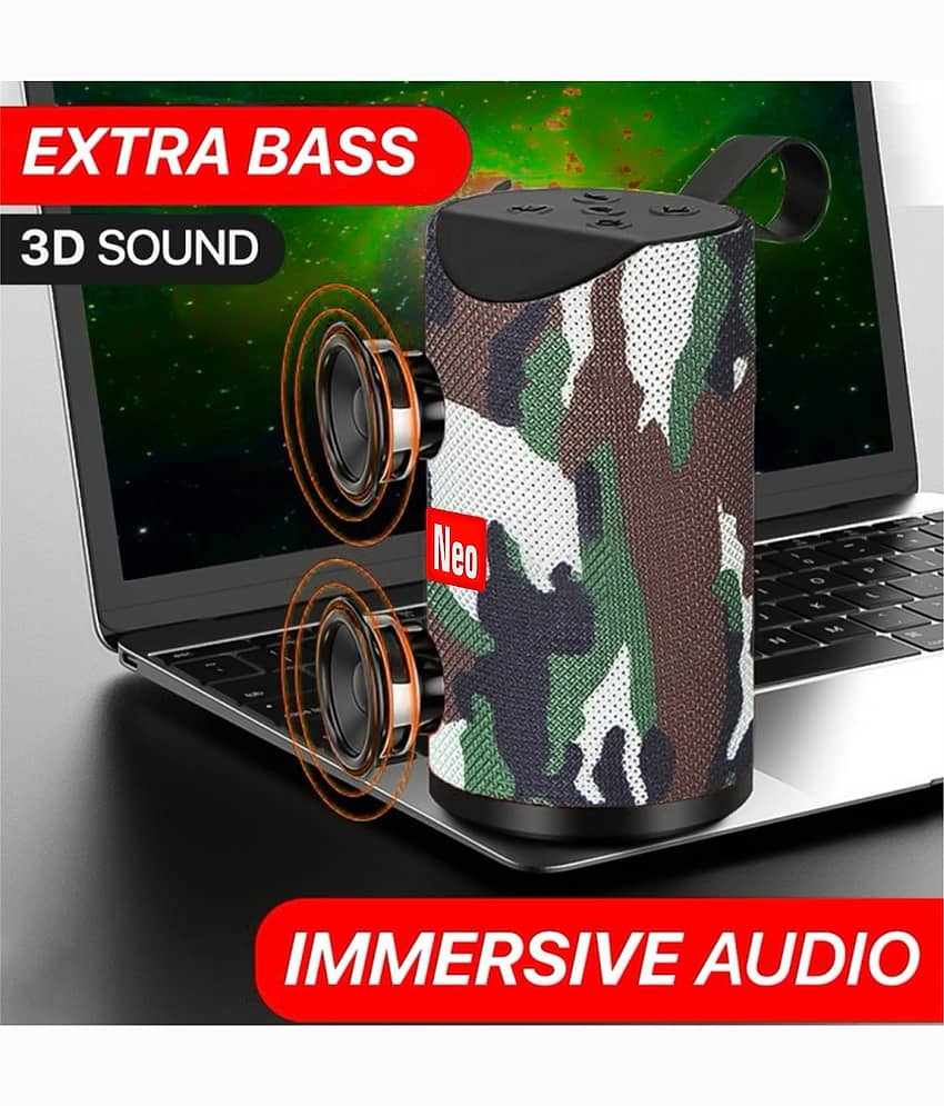 Neo TG113 NEW 10 W Bluetooth Speaker Bluetooth V 5.2 with USB Playback Time 4 hrs Green view 2