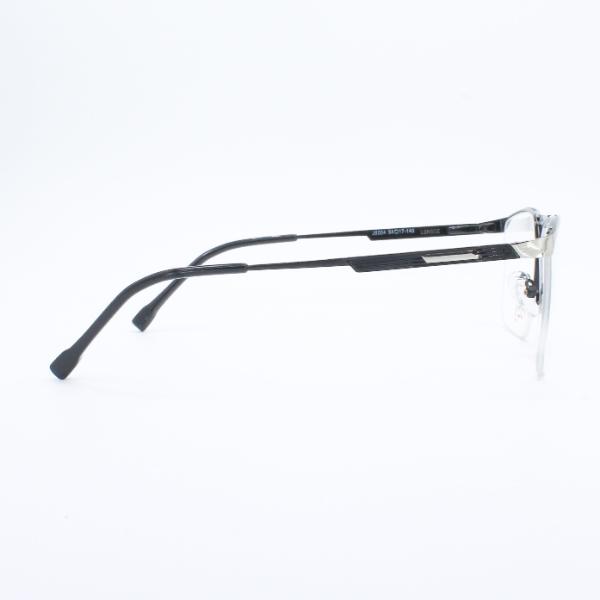 Lensoz Elite X Luxe Half Rim Rectangle Z - Medium - Silver & Black view 2