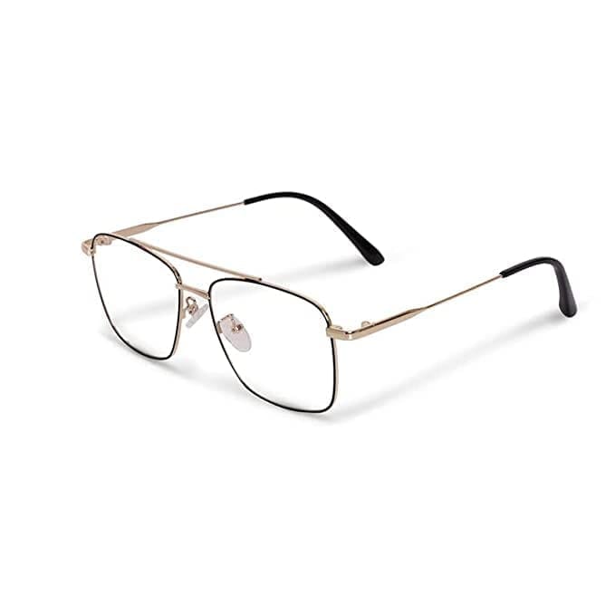 Jodykoes Designer Looking Metal Square Frame (Black & Silver) view 2
