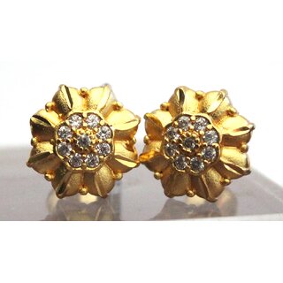 S L GOLD 1 Gram Micro Plated Aachi manorama Earring E22 view 2