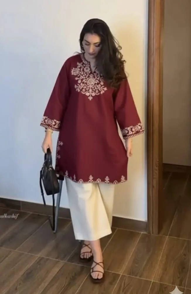 Black Embroidered Co-ord Set Step into effortless grace with our classic black cotton co-ord set. The lightweight kurta features intricate thread embroidery along the neckline, sleeves, and hemadding a refined touch to your look. Paired with soft, relaxed-fit palazzos, this breathable set is perfect for casual outings, festive events, or elegant daywear.