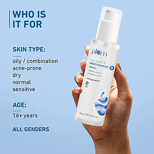 Plum 3% Niacinamide Face Toner with Rice Water view 2