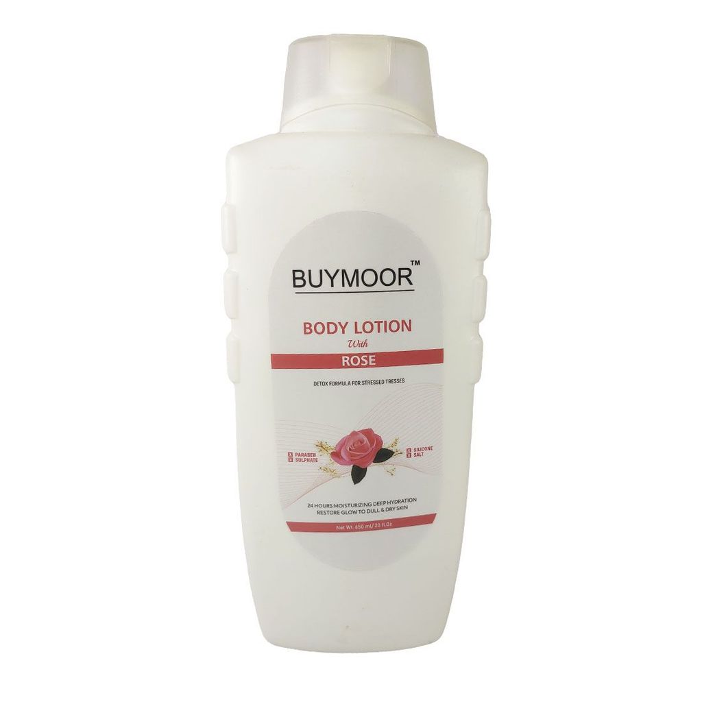 BUYMOOR Rose Deep Nourishing Skin Brightening Body Lotion Men & Women 650 ML