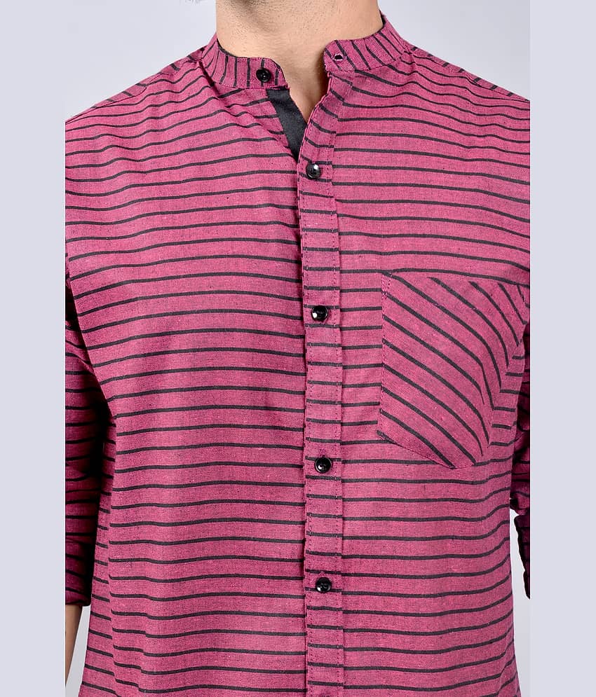 ZAMAISHA - Pink 100% Cotton Regular Fit Men's Casual Shirt ( Pack of 1 ) view 2