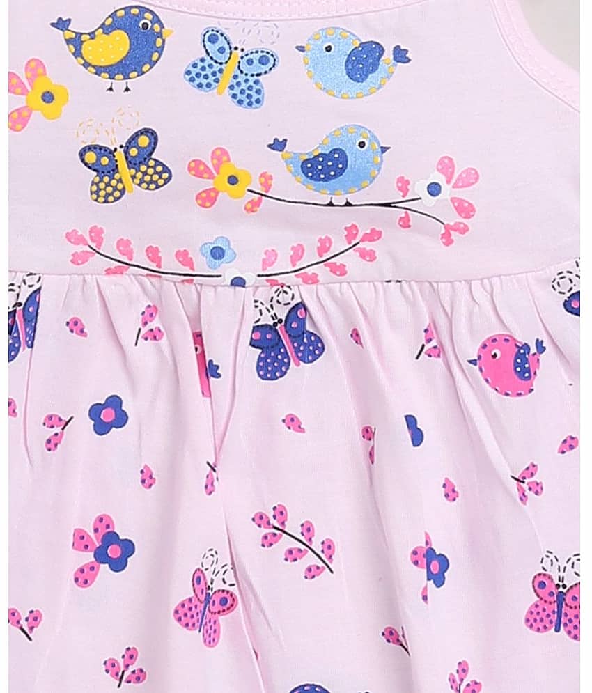 Mars Infiniti Pack of 1 Baby Girls Cotton Frock ( Pink ) view 2