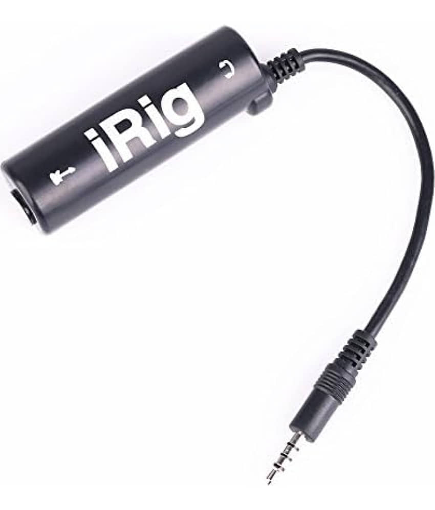 iRig Mobile Guitar Mic Interface Adapter, Multimedia Ampli Tube Guitar Interface Adaptor - Audio Connector with 3.5mm Jack for iOS Devices, Supports Headphone & Microphone Input Note: Not Suitable for Android Users