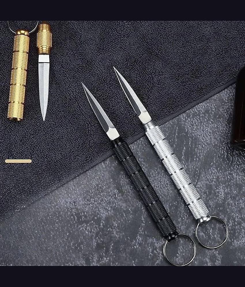 mini knife, keychain knife, pocket utility knife, portable mini cutter, camping knife, outdoor survival knife, box cutter knife, replaceable blade knife, small folding knife, hiking fishing tool, multipurpose pocket knife, EDC knife view 2