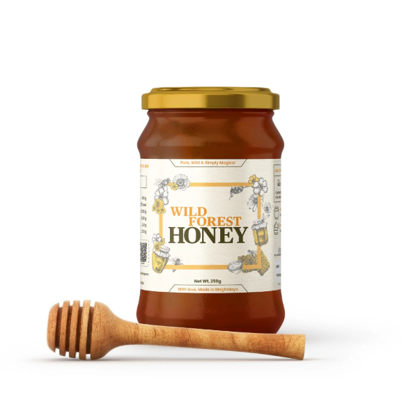 Raw Wild Forest Unprocessed Honey From Meghalaya - 250 gm