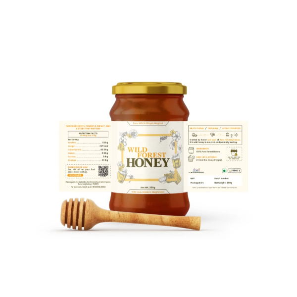 Raw Wild Forest Unprocessed Honey From Meghalaya - 250 gm view 2