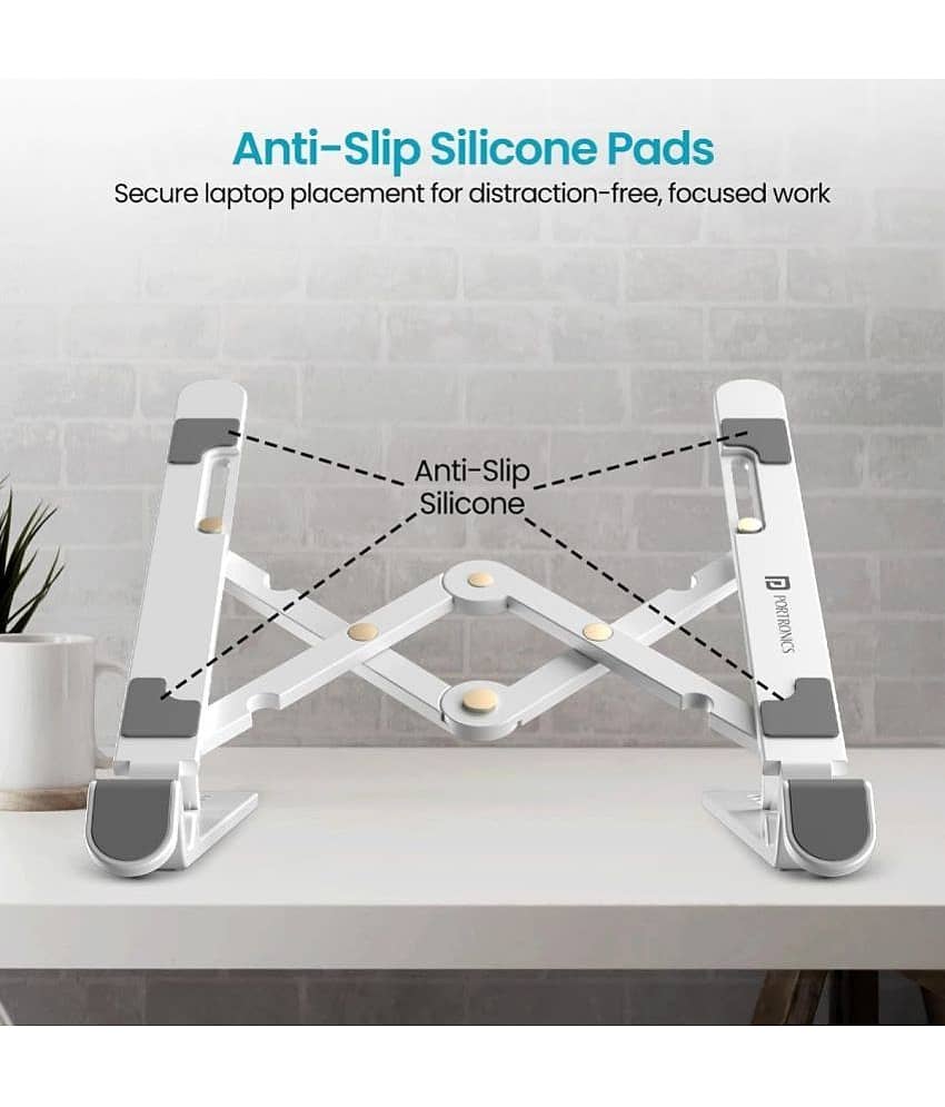 Portronics Laptop Table For Upto 48.26 cm (19) Blue view 2