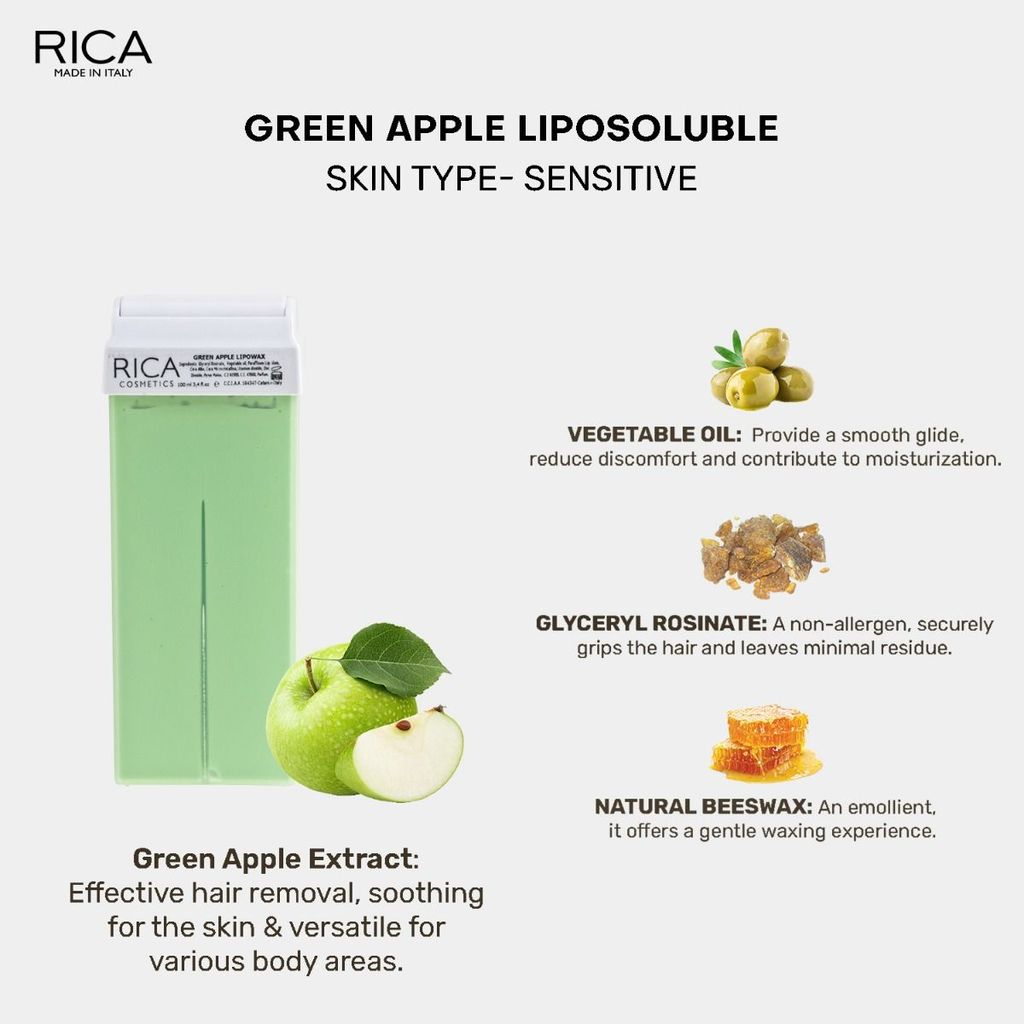 Rica Green Apple Refill Wax (100 ml) view 2