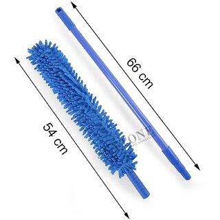 Flexible Fan Cleaning Duster for Multi-Purpose Cleaning of Home, Kitchen, Car, Office with Long Rod (Standard) view 2