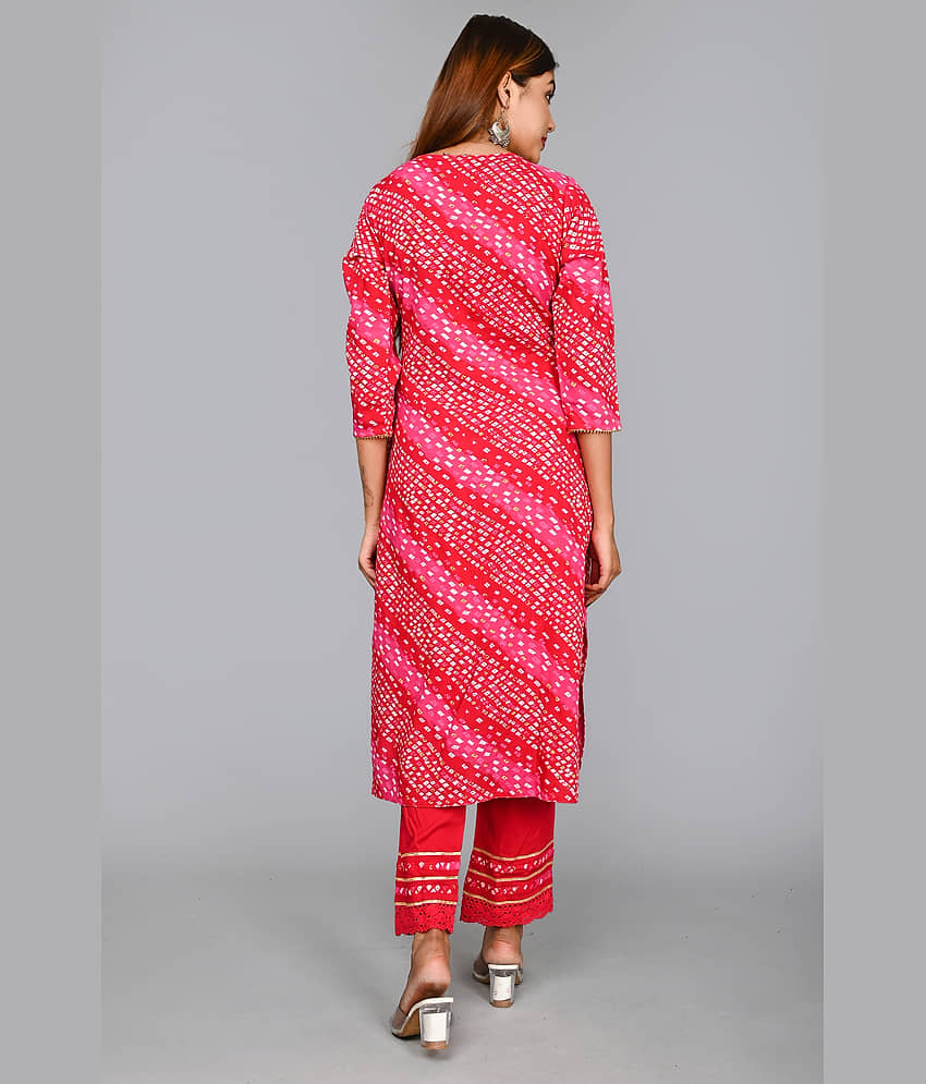 AMIRA'S INDIAN ETHNICWEAR - Pink Rayon Women's Stitched Salwar Suit ( ) view 2